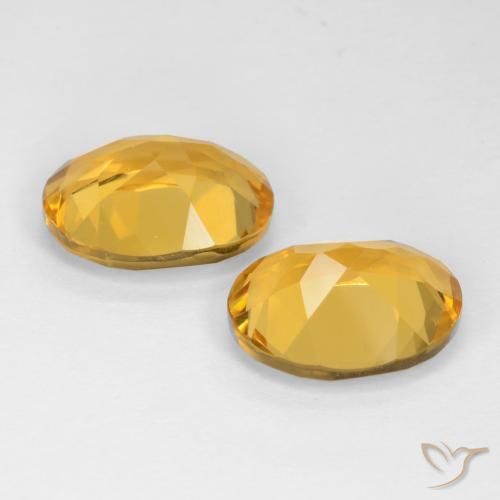 6.10 ct natürliche Golden Citrin-Edelsteine, Oval, VS