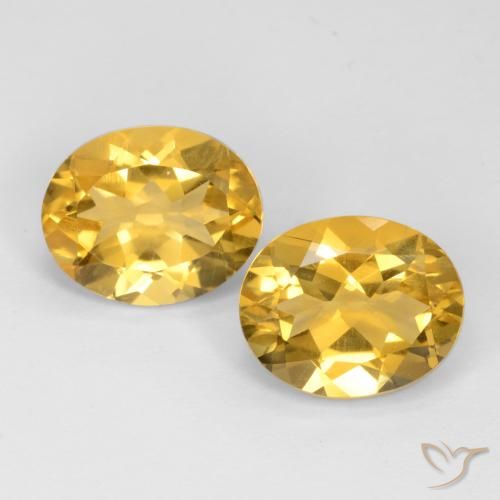 6.76ctw Natürlicher Mittelgold Citrin, Oval, VS