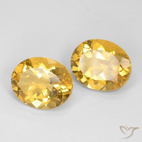 6.76 ct natürliche Mittelgold Citrin-Edelsteine, Oval, VS