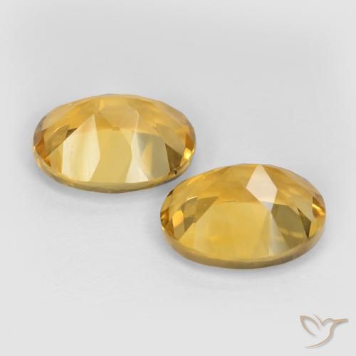 6.76 ct natürliche Mittelgold Citrin-Edelsteine, Oval, VS
