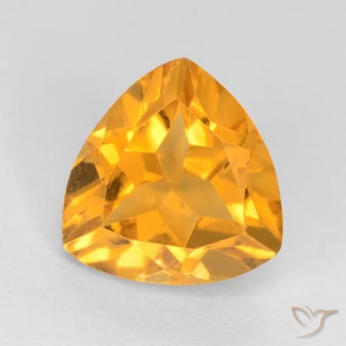 1.26ct Natürlicher Orange-Gold Citrin, Trillion, VS