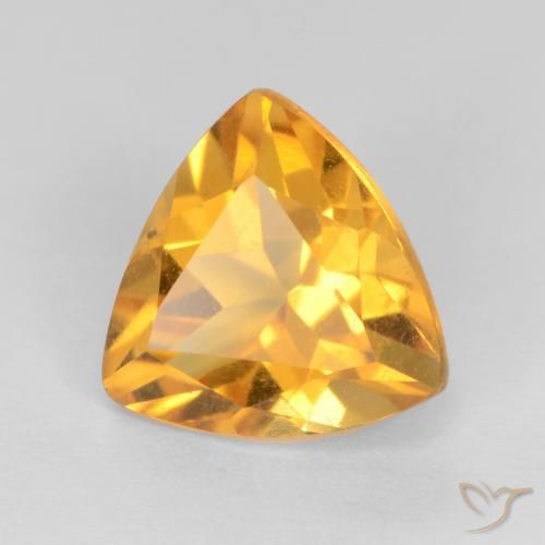 9,17 ctw natürlicher Tiefes Goldorange Citrin, Trillion, VS