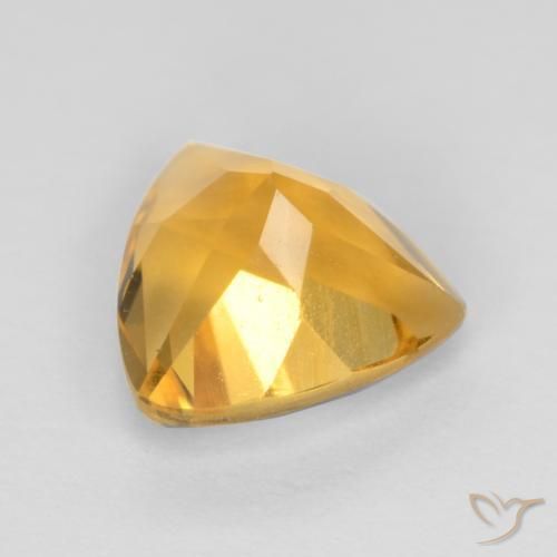 9,17 ctw natürlicher Tiefes Goldorange Citrin, Trillion, VS
