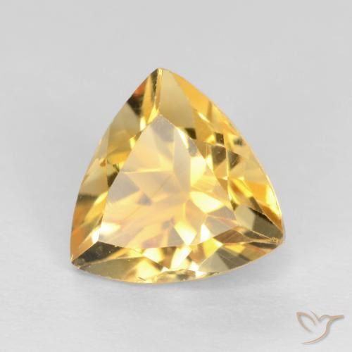 9,17 ctw natürlicher Helles Gold Citrin, Trillion, VS