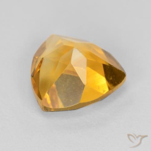 9,17 ctw natürlicher gold-orange Citrin, Trillion, VS
