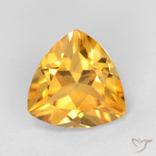 1.09ct Natürlicher Mittelgold Citrin, Trillion, VS