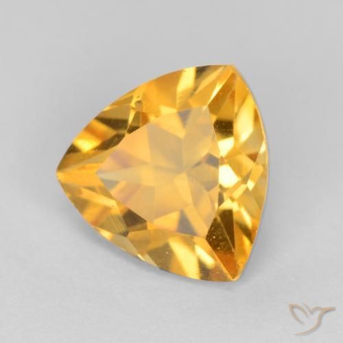 9,17 ctw natürlicher Mittelgold Citrin, Trillion, VS