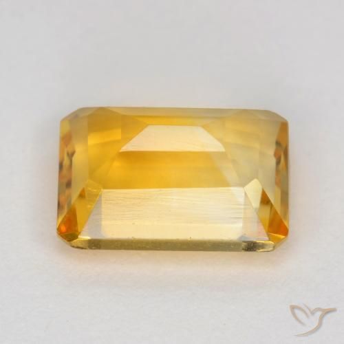 9,17 ctw natürlicher Mittelgold Citrin, Oktagonschliff, VS