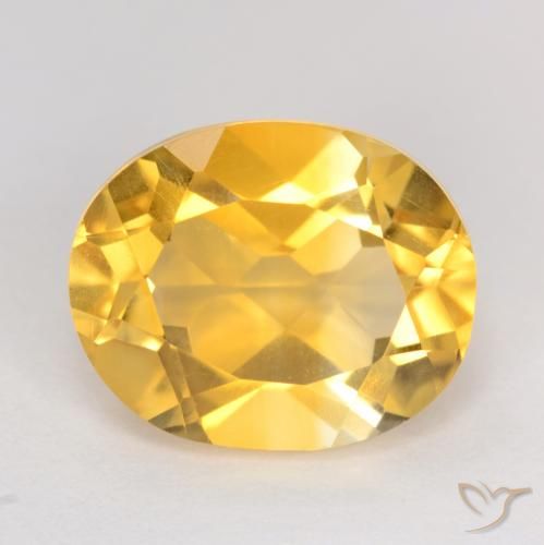 3.49ct Natürlicher Mittleres Gold Citrin, Oval, VVS-VS