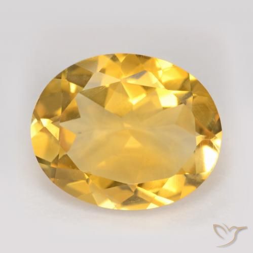 2.94ct Natürlicher Golden Citrin, Oval, VS