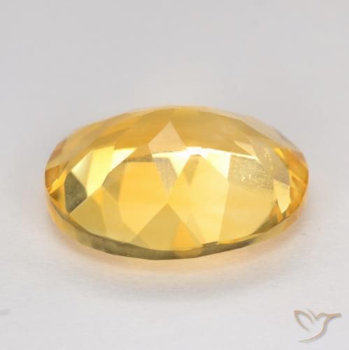 9,17 ctw natürlicher Golden Citrin, Oval, VS
