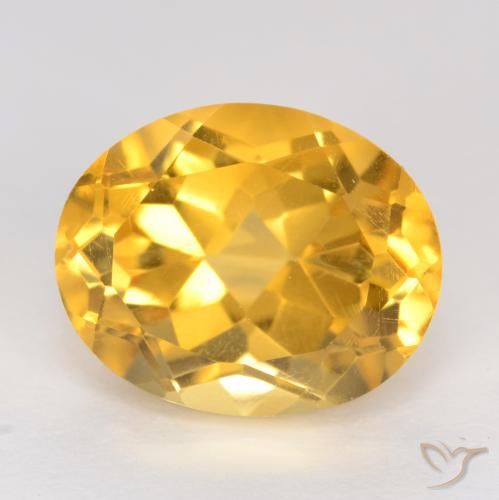 3.93ct Natürlicher Mittleres Gold Citrin, Oval, VVS-VS