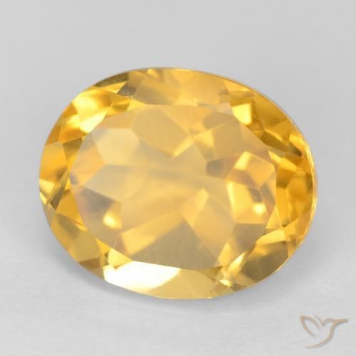 9,17 ctw natürlicher Helles Gold Citrin, Oval, VS
