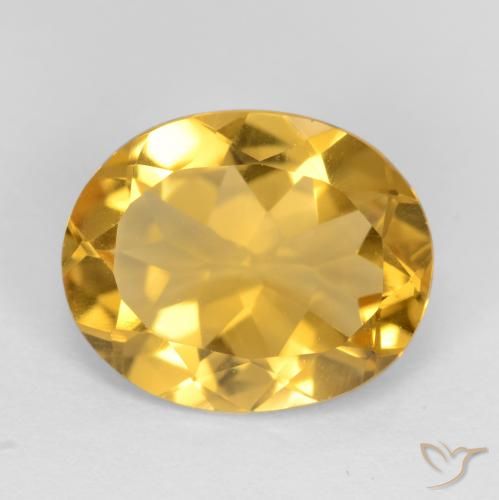 2.79ct Natürlicher Tiefes Gold Citrin, Oval, VVS-VS