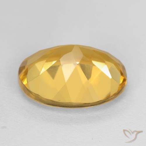 9,17 ctw natürlicher Tiefes Gold Citrin, Oval, VVS-VS