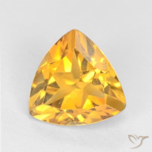 0.95ct Natürlicher Mittelgold Citrin, Trillion, VS