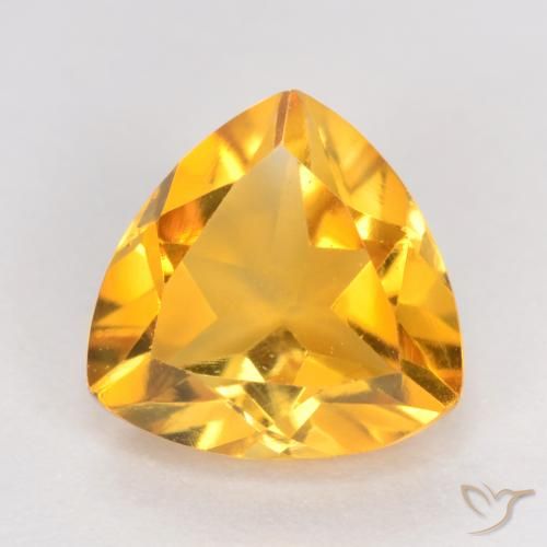 1.02ct Natürlicher Dunkelgolden Citrin, Trillion, VS