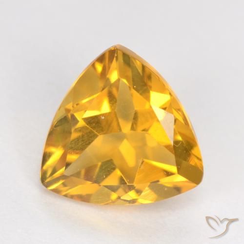 1.13ct Natürlicher Dunkelgolden Citrin, Trillion, VS