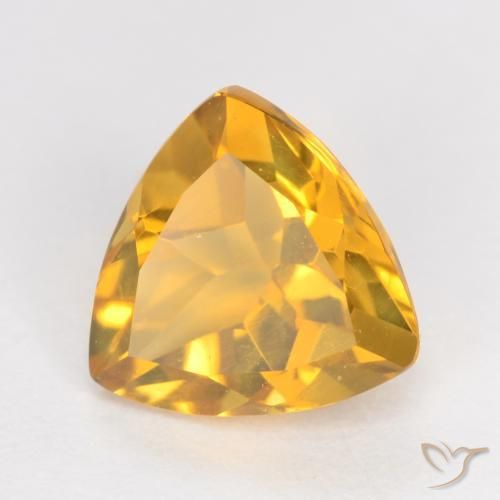 9,17 ctw natürlicher Dunkelgolden Citrin, Trillion, VS