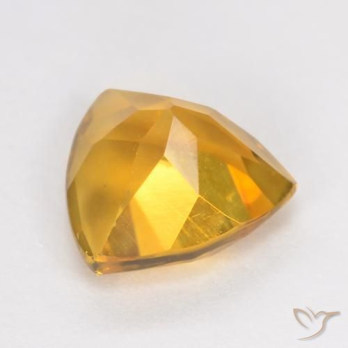 9,17 ctw natürlicher Dunkelgolden Citrin, Trillion, VS