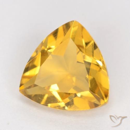 9,17 ctw natürlicher Mittelgold Citrin, Trillion, VS