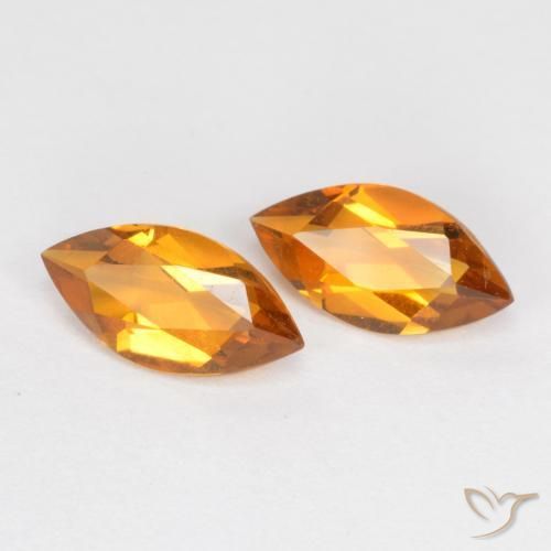 0.94 ct natürliche Mittelorange Citrin-Edelsteine, Marquise, VS