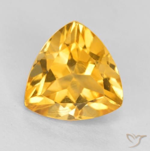 1.29ct Natürlicher Helles Gold Citrin, Trillion, VS