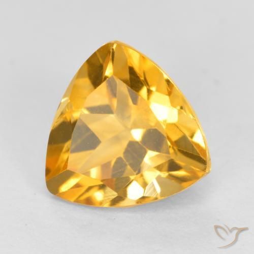 9,17 ctw natürlicher Helles Gold Citrin, Trillion, VS
