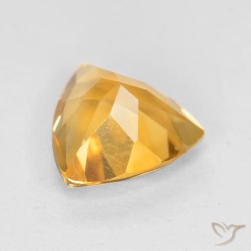 9,17 ctw natürlicher Tiefes Goldorange Citrin, Trillion, VS