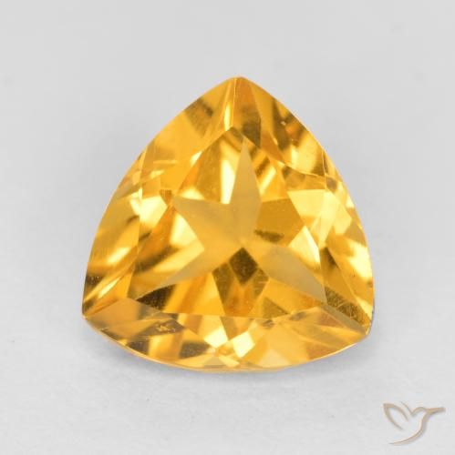 1.12ct Natürlicher Mittelgold Citrin, Trillion, VS