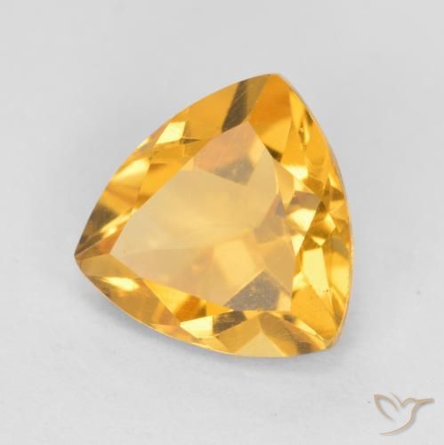 9,17 ctw natürlicher Mittelgold Citrin, Trillion, VS
