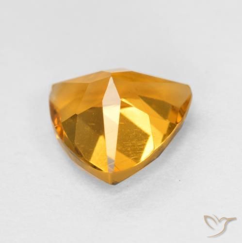 9,17 ctw natürlicher Dunkelorange-Gold Citrin, Trillion, VS
