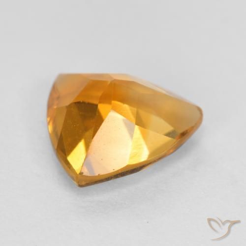 9,17 ctw natürlicher Tiefes Orange-Gold Citrin, Trillion, VS