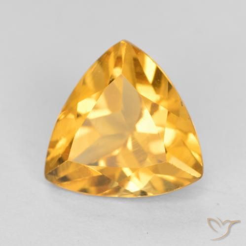 9,17 ctw natürlicher Tiefes Goldorange Citrin, Trillion, VS