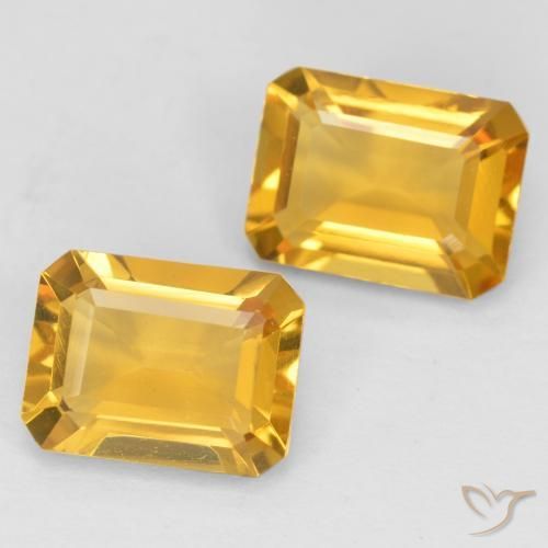 2.78 ct natürliche Mittelgold Citrin-Edelsteine, Oktagonschliff, VVS-VS