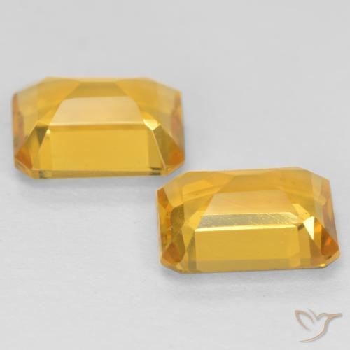2.78 ct natürliche Mittelgold Citrin-Edelsteine, Oktagonschliff, VVS-VS