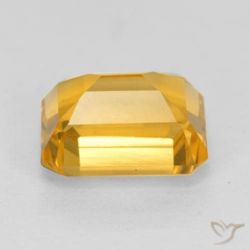 9,17 ctw natürlicher Mittelgold Citrin, Oktagonschliff, VS