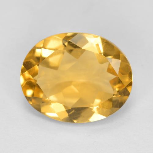 3,01 ctw natürlicher goldener Citrin, Oval Schliff, VS