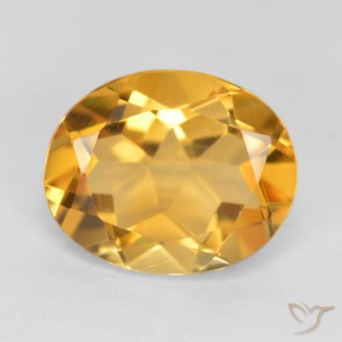 3.09ct Natürlicher Dunkelgolden Citrin, Oval, VS