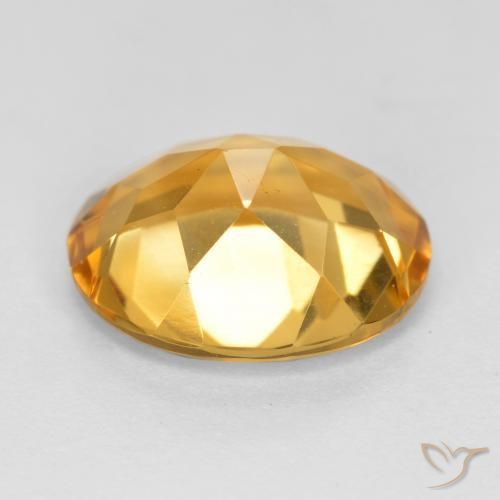 9,17 ctw natürlicher Dunkelgolden Citrin, Oval, VS