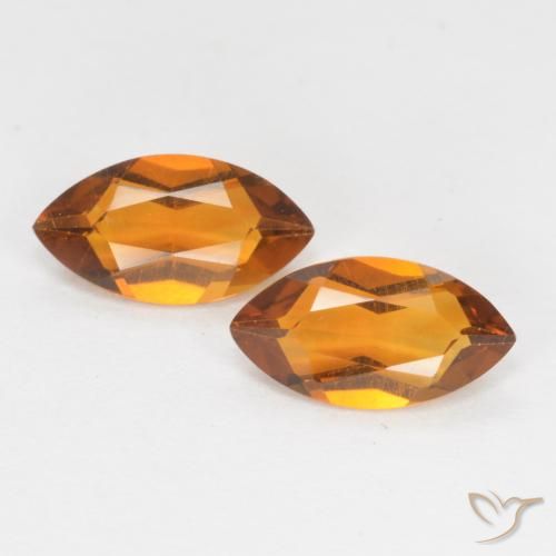 1.01ctw Natürlicher Mittelorange Citrin, Marquise, VS