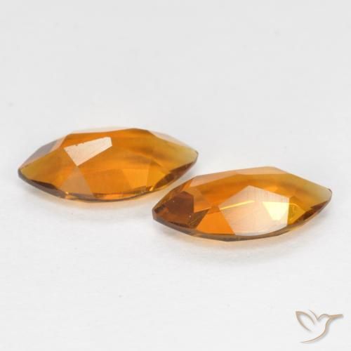 1.01 ct natürliche Mittelorange Citrin-Edelsteine, Marquise, VS