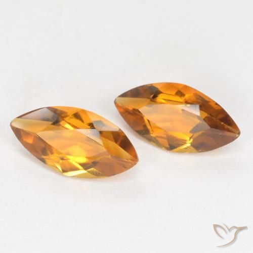 0.95 ct natürliche orange-braun Citrin-Edelsteine, Marquise, VS