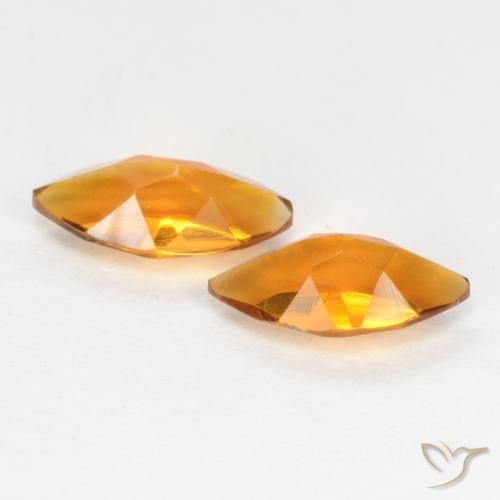 0.95 ct natürliche orange-braun Citrin-Edelsteine, Marquise, VS