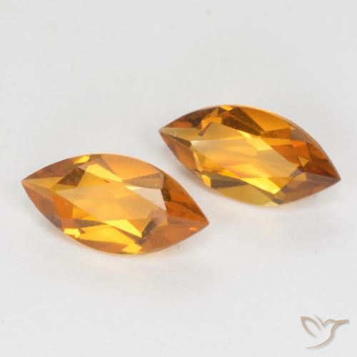 0.99 ct natürliche Orange-Gold Citrin-Edelsteine, Marquise, VS