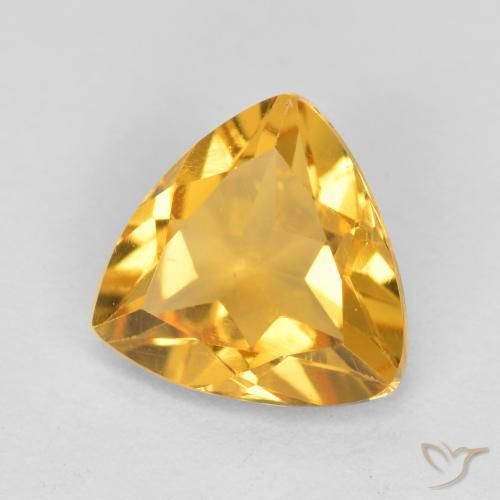 9,17 ctw natürlicher Mittelgold Citrin, Trillion, VS