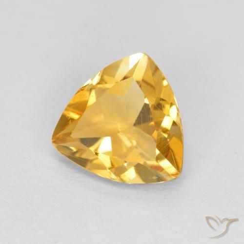 9,17 ctw natürlicher Tiefes Goldorange Citrin, Trillion, VS