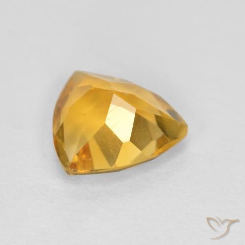 9,17 ctw natürlicher Tiefes Goldorange Citrin, Trillion, VS