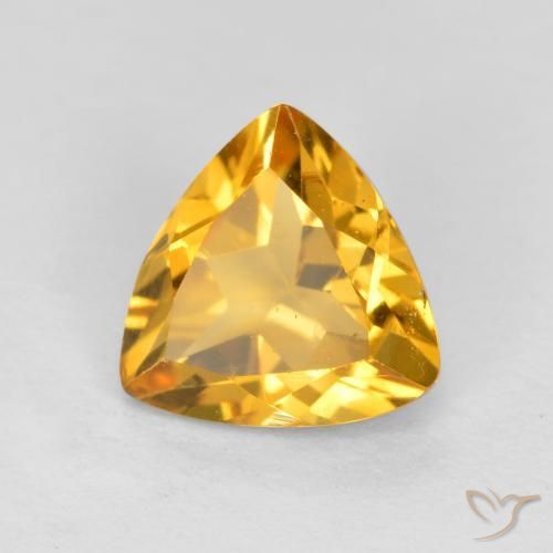 9,17 ctw natürlicher Mittel-Dunkelgold Citrin, Trillion, VS