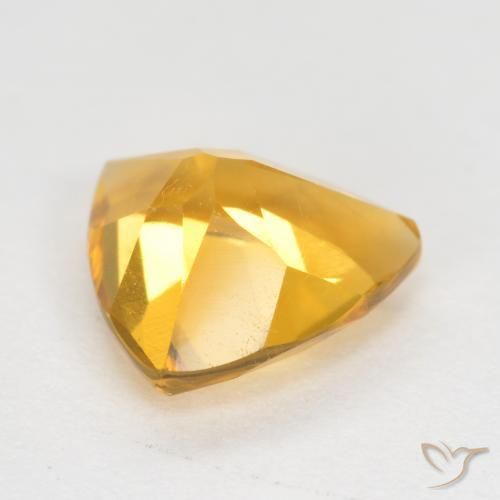 9,17 ctw natürlicher Dunkelgolden Citrin, Trillion, VS